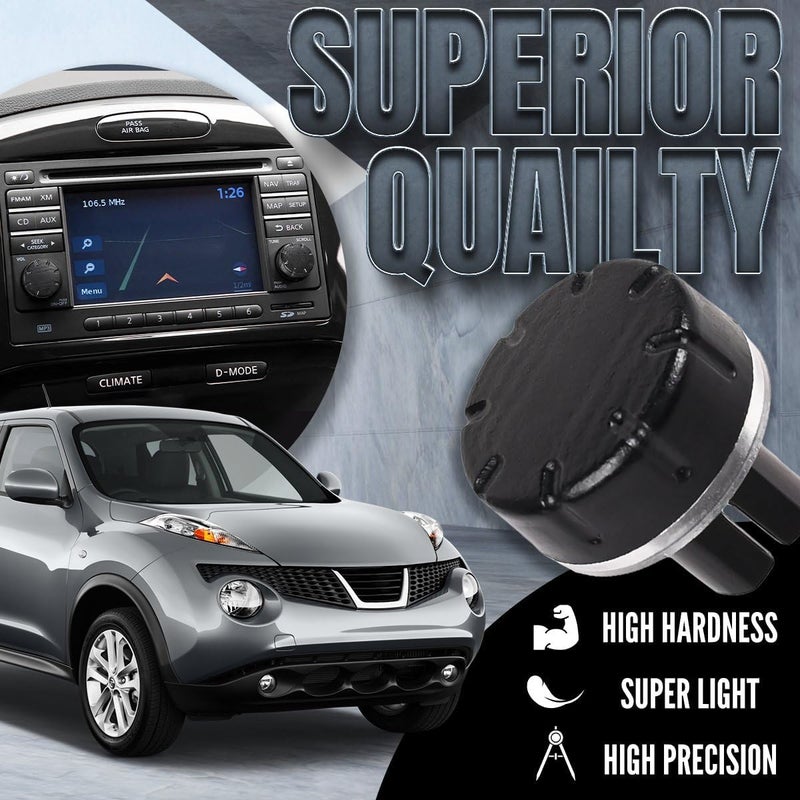 OICCTBF Radio Knob Button Volume Stereo Tuner, Stereo Audio Volume Radio Tuner Control Switch Knob Ring for Nissan for Qashqai for Juke for X-Trail for Note and for Micra models - Image 5